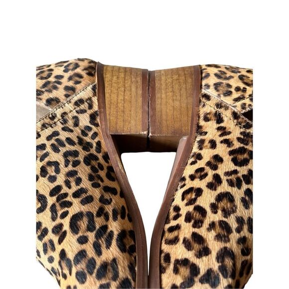 Coconuts by Matisse Leopard Calf Hair Ankle Booties size 7.5 - Picture 11 of 14